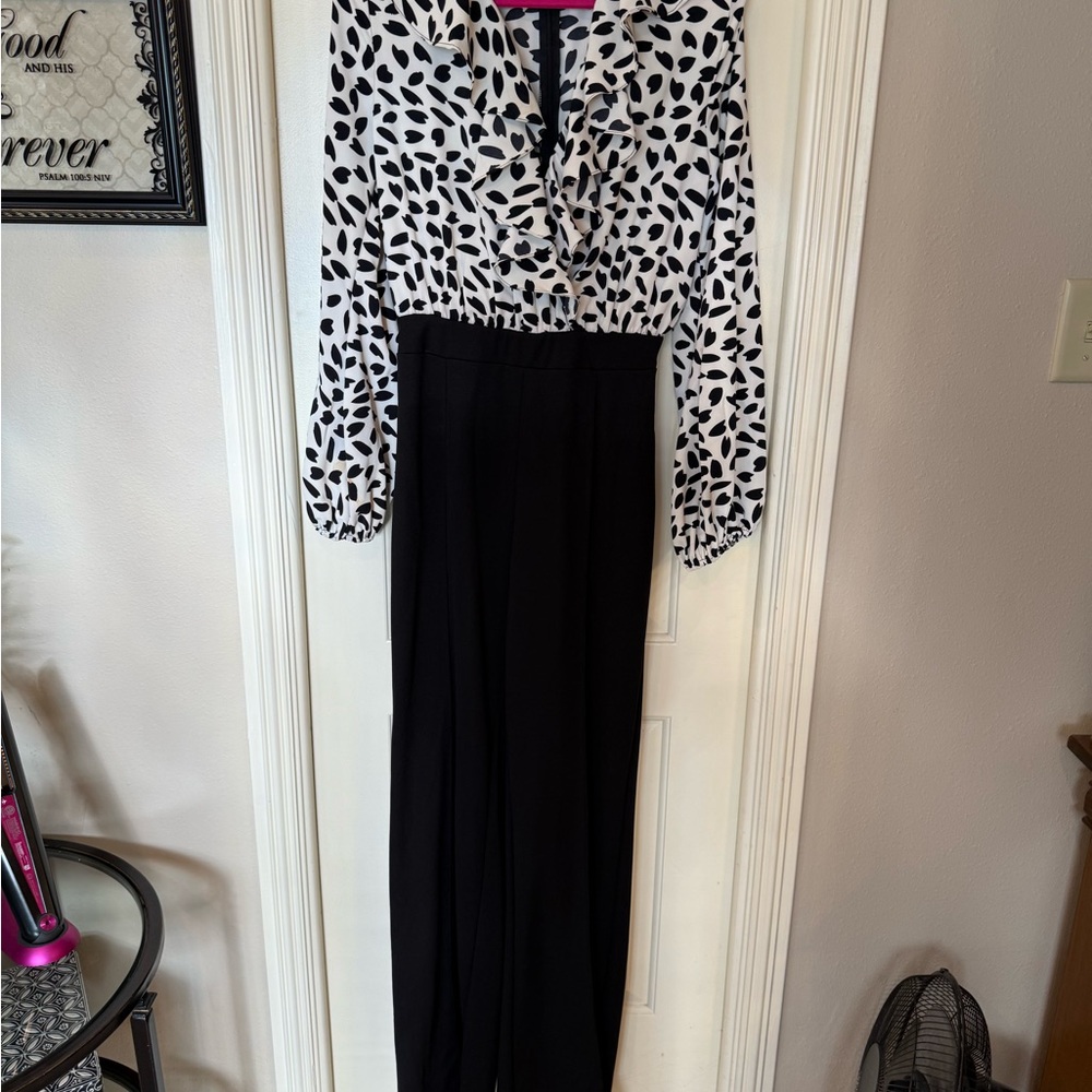 Valentina Black and White Jumpsuit